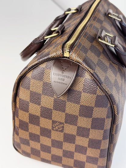 Louis Vuitton Vintage Damier Speedy 25 Handbag Crossbody Bag