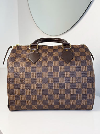 Louis Vuitton Vintage Damier Speedy 25 Handbag Crossbody Bag