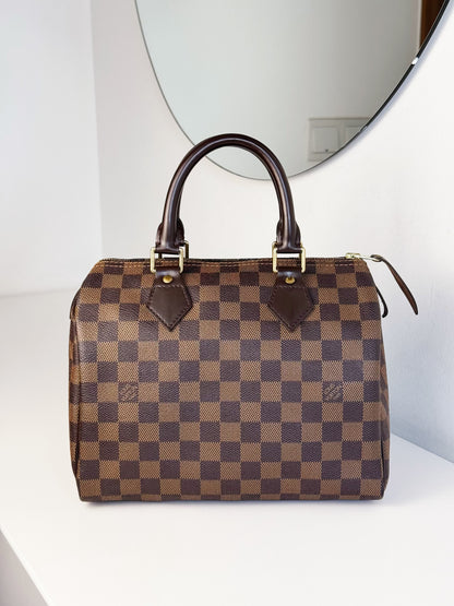 Louis Vuitton Vintage Damier Speedy 25 Handbag Crossbody Bag