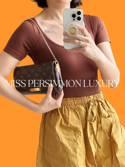 Louis Vuitton Vintage Favorite PM Shoulder Crossbody Bag