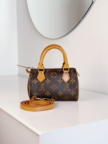 Louis Vuitton Vintage Mini Speedy Handbag Crossbody Bag