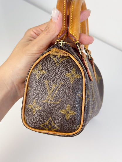 Louis Vuitton Vintage Mini Speedy Handbag Crossbody Bag