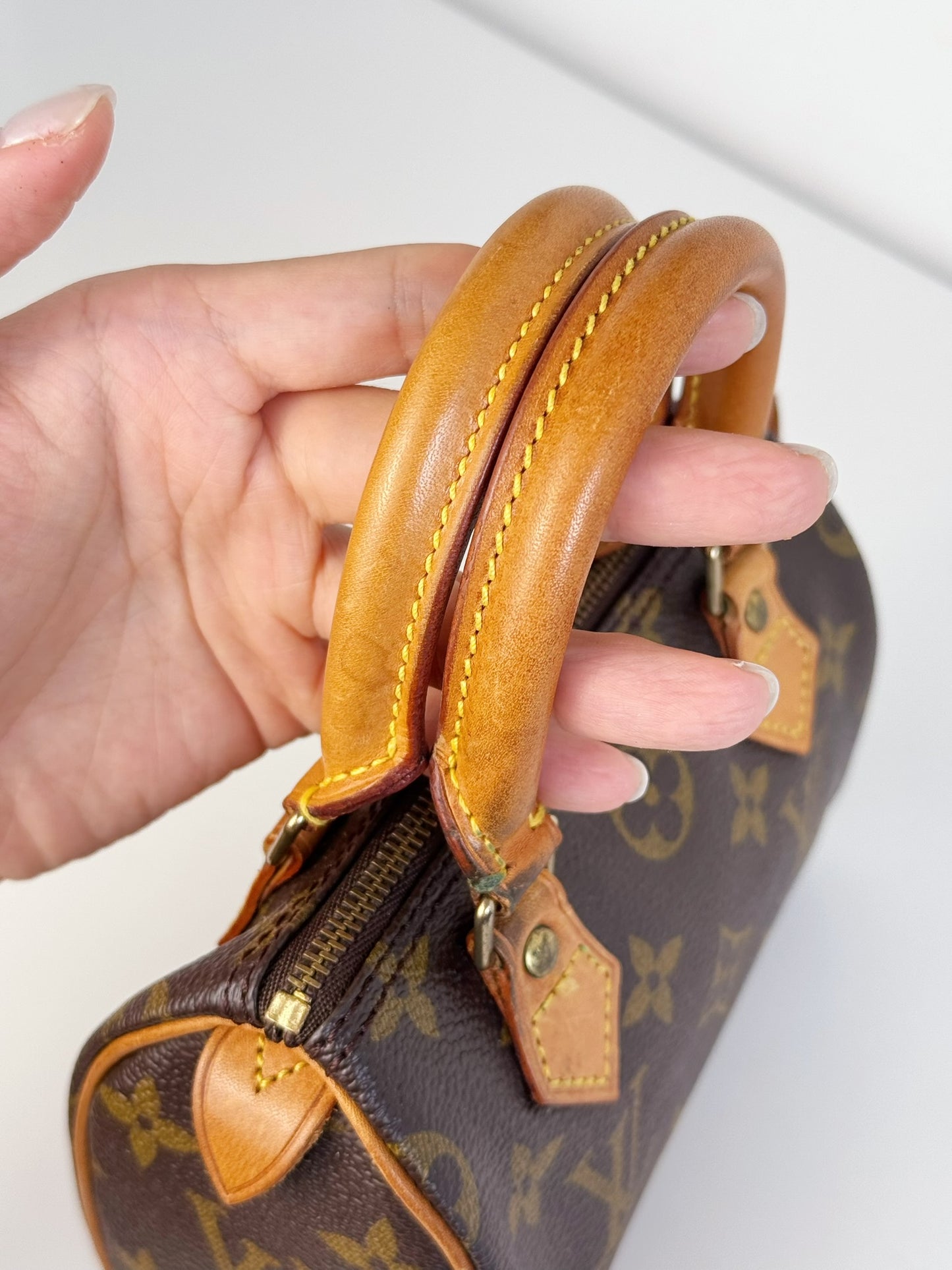 Louis Vuitton Vintage Mini Speedy Handbag Crossbody Bag
