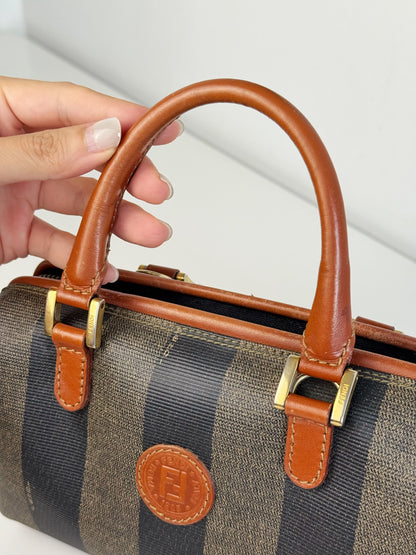 Fendi Vintage Mini Boston Handbag Crossbody Bag
