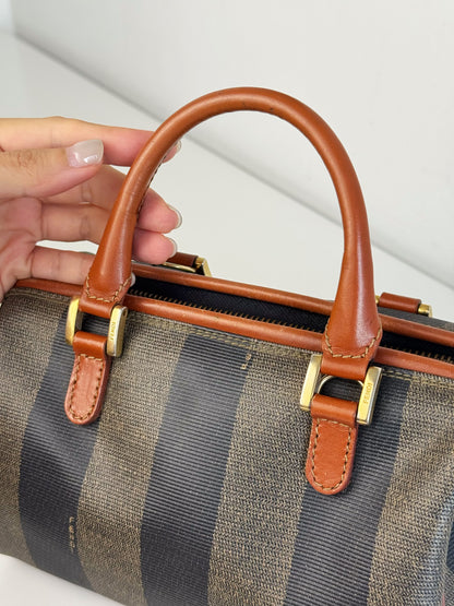 Fendi Vintage Mini Boston Handbag Crossbody Bag