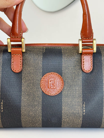 Fendi Vintage Mini Boston Handbag Crossbody Bag