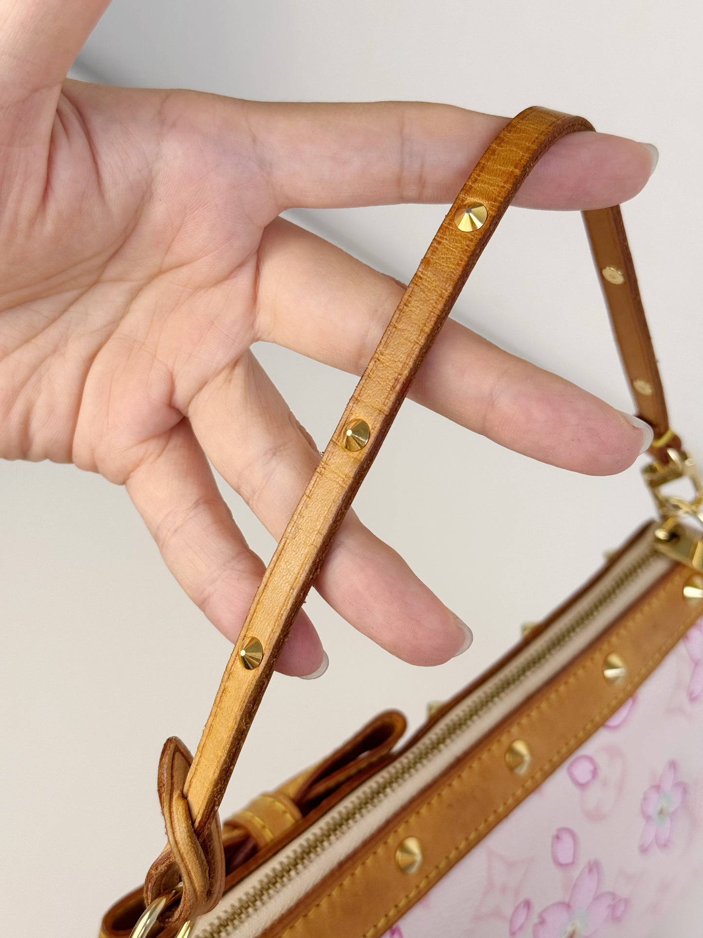 Louis Vuitton Murakami Takashi Limited Edition Cherry Blossom Pochette Accessoires Shoulder Crossbody Bag