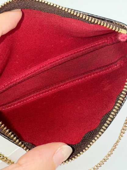 Louis Vuitton Vintage Mini Damier Pochette Accessoires Shoulder Crossbody Bag