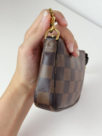 Louis Vuitton Vintage Mini Damier Pochette Accessoires Shoulder Crossbody Bag