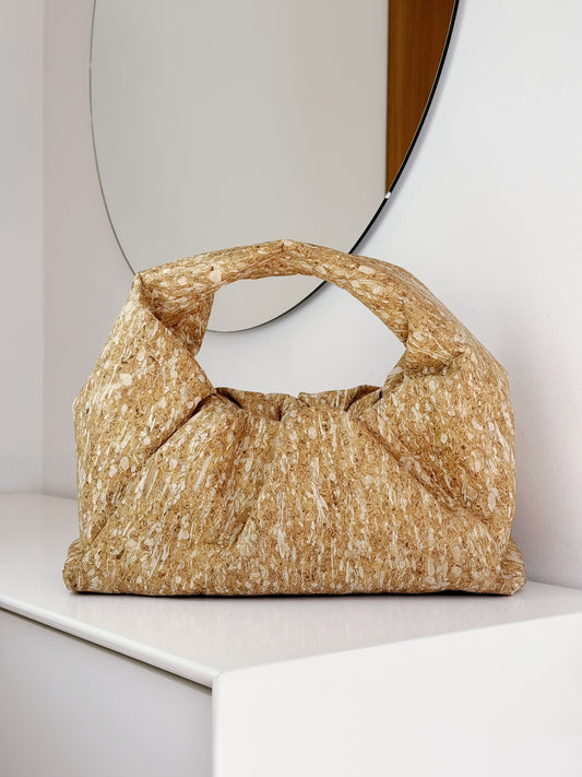 Bottega Veneta Cork Hobo One Shoulder Pouch Bag