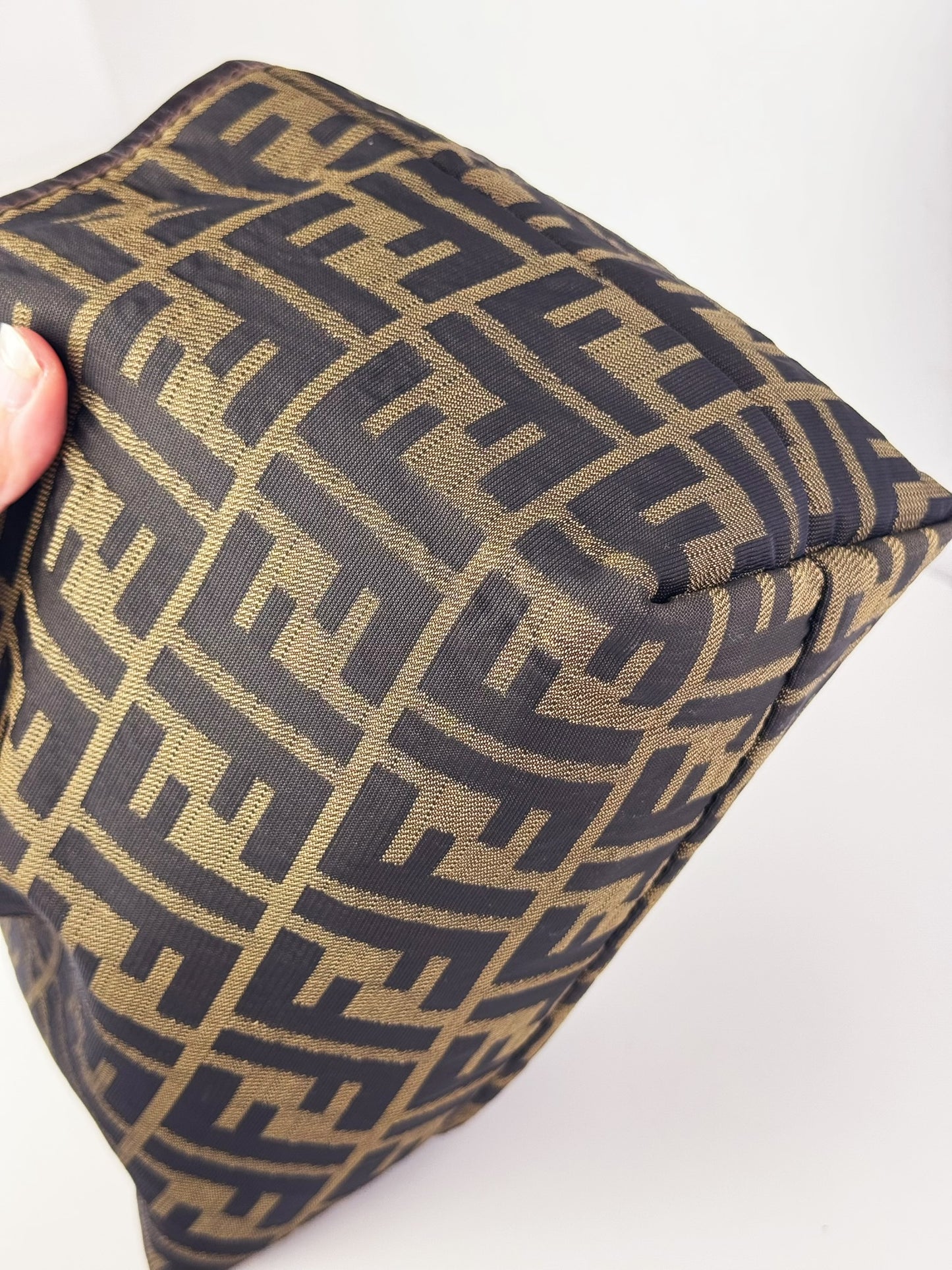 Fendi Vintage Zucca Mini Tote Shoulder Bag