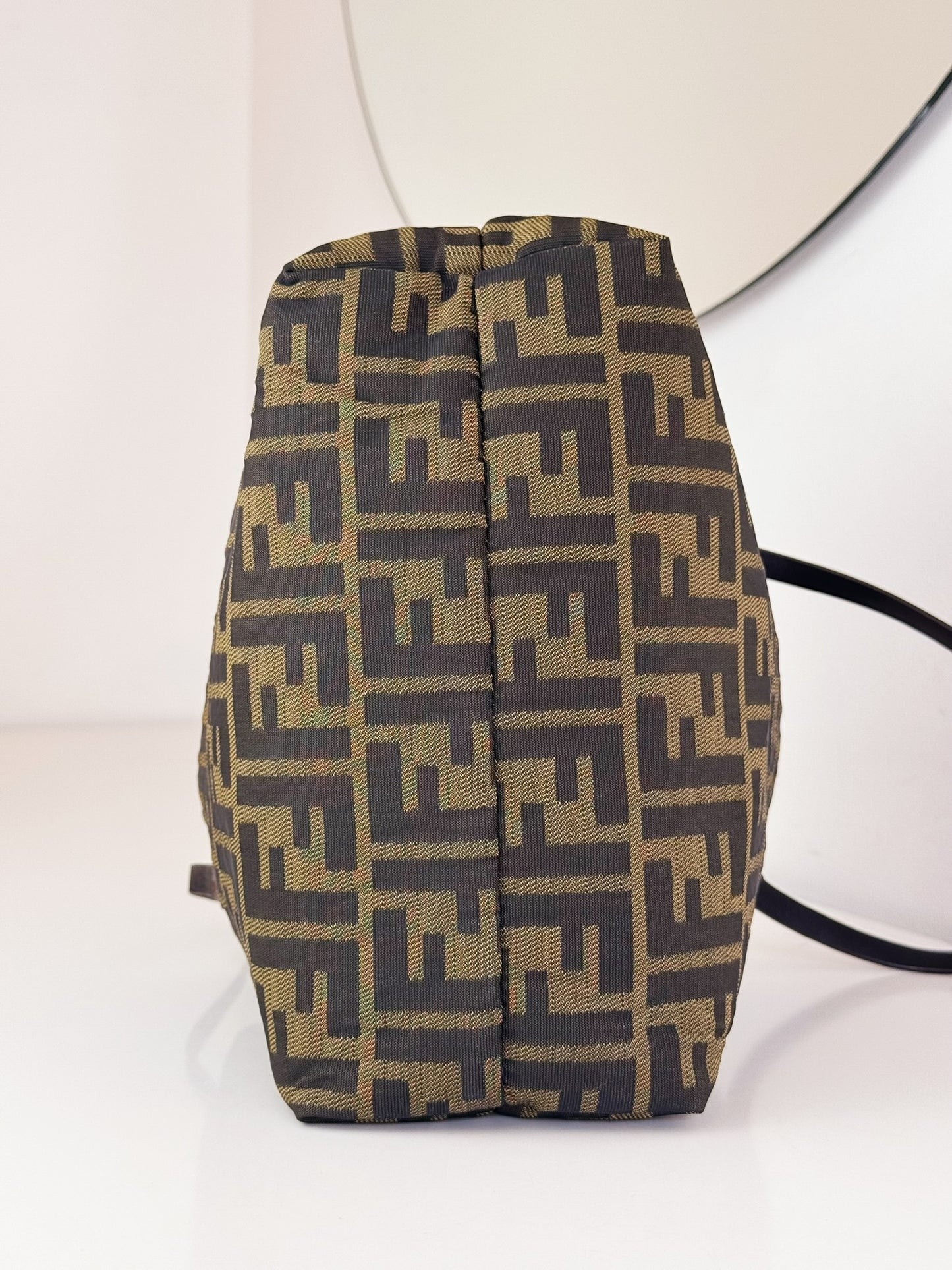 Fendi Vintage Zucca Mini Tote Shoulder Bag