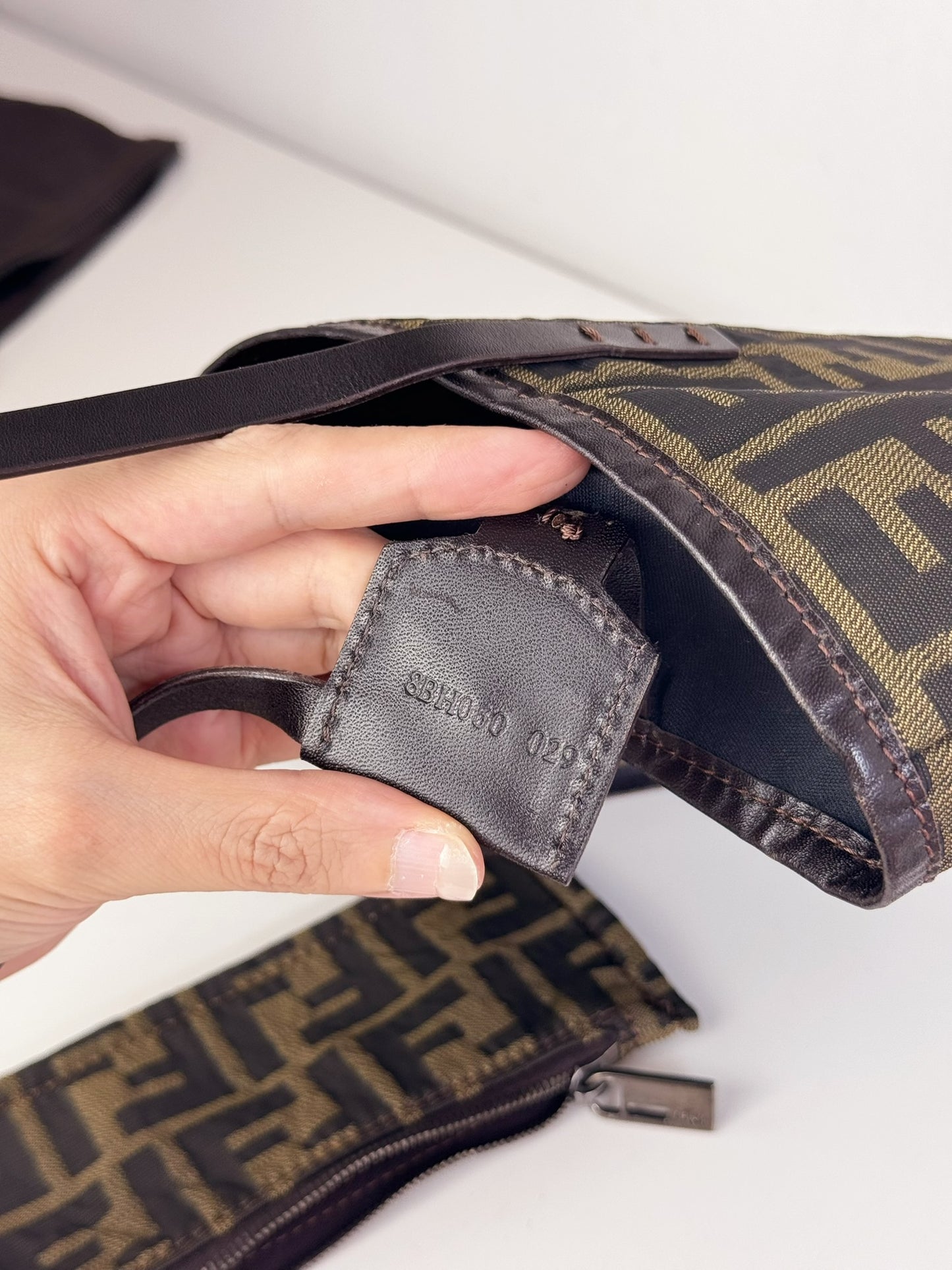 Fendi Vintage Zucca Mini Tote Shoulder Bag