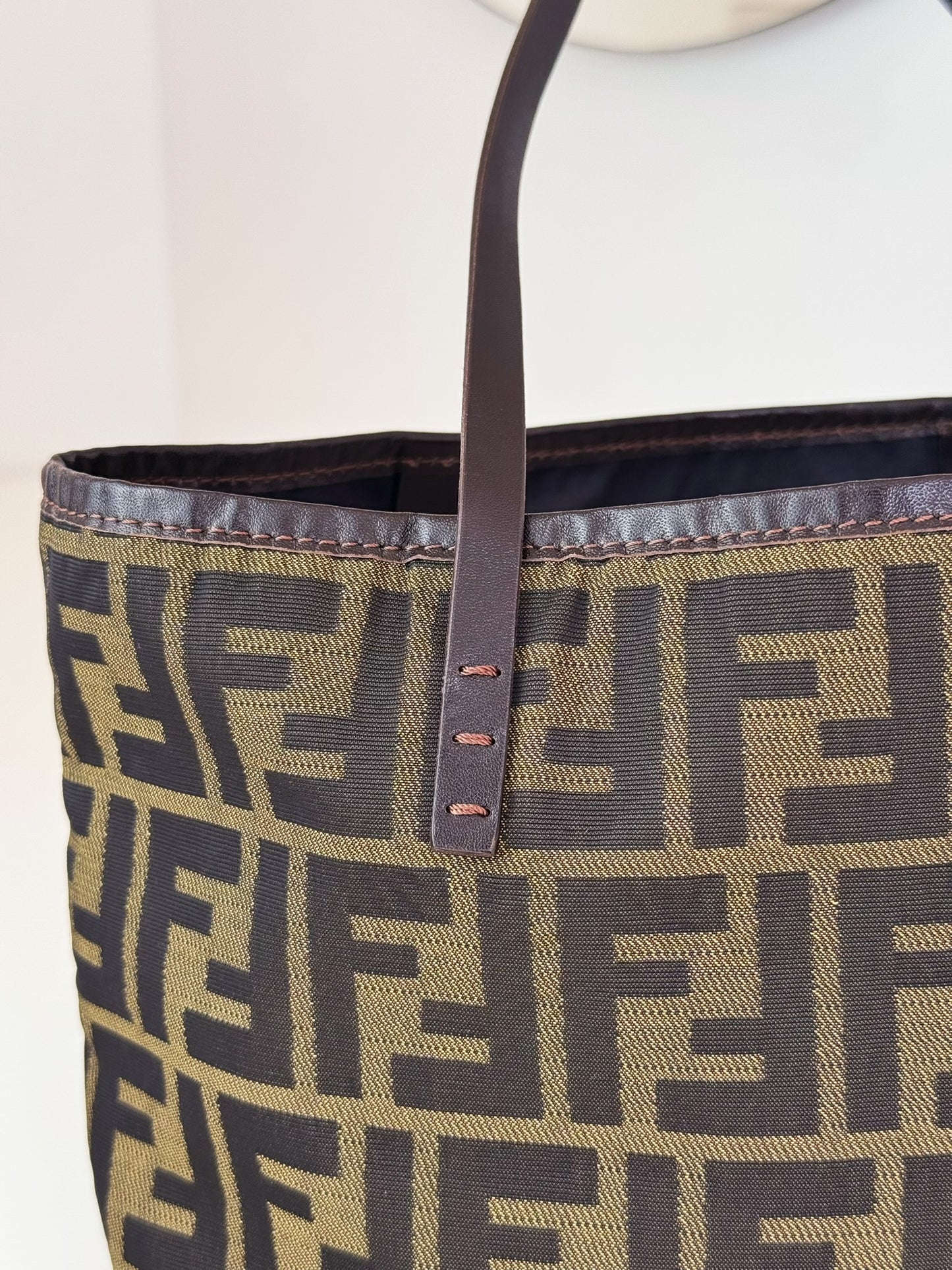 Fendi Vintage Zucca Mini Tote Shoulder Bag
