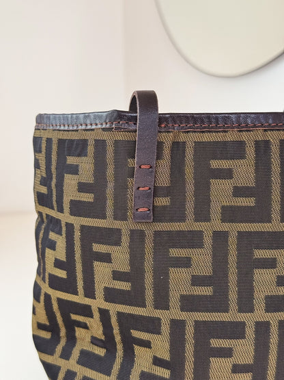 Fendi Vintage Zucca Mini Tote Shoulder Bag