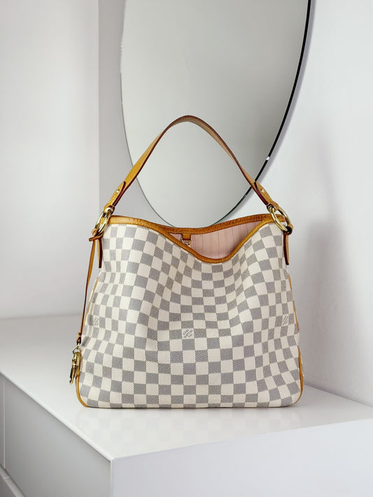 Louis Vuitton Vintage Azur Delightful PM Tote Crossbody Bag