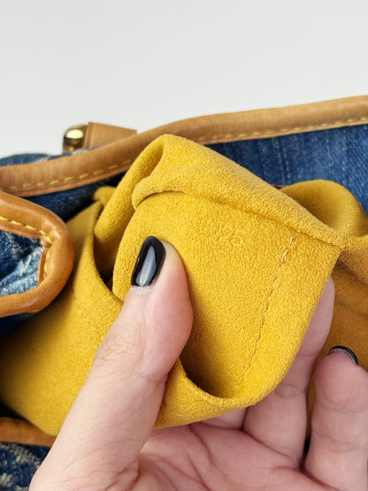 Louis Vuitton Denim Pleaty Handbag