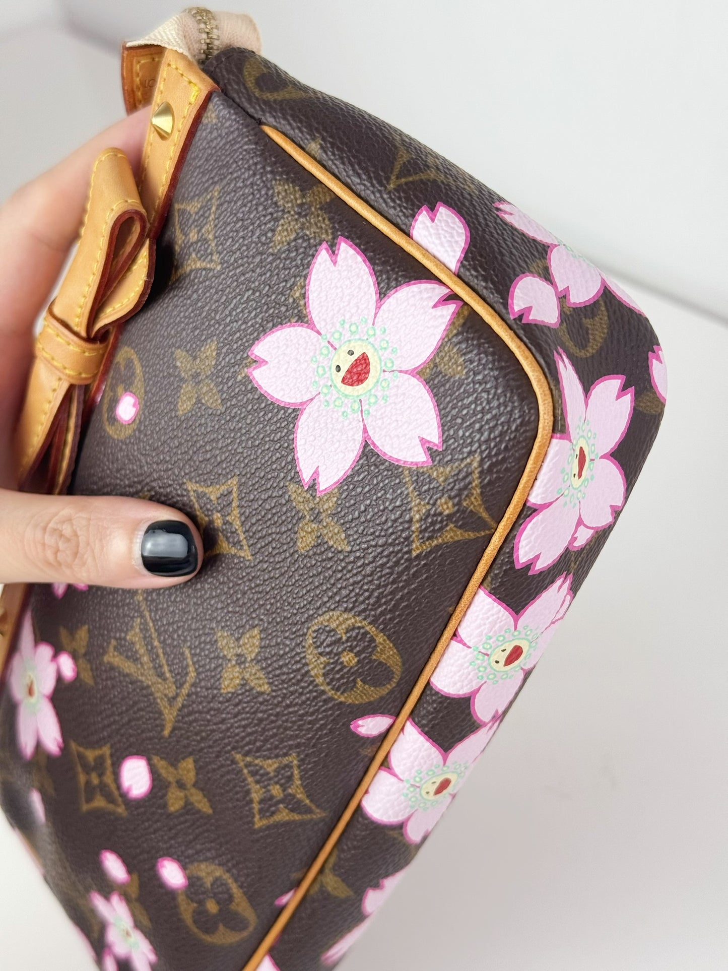 Louis Vuitton Takashi Murakami Sakura Cherry Blossom Pochette Accessoires Shoulder Crossbody Bag