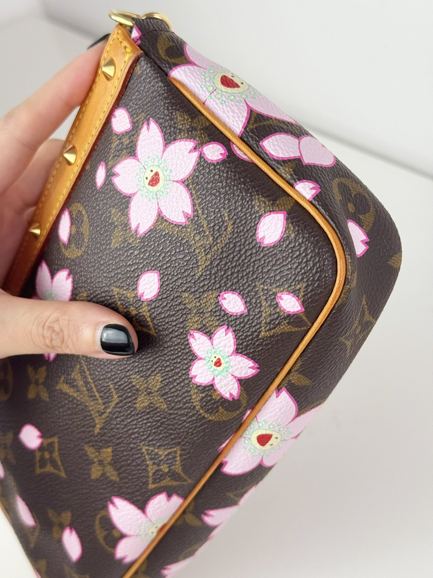 Louis Vuitton Takashi Murakami Sakura Cherry Blossom Pochette Accessoires Shoulder Crossbody Bag