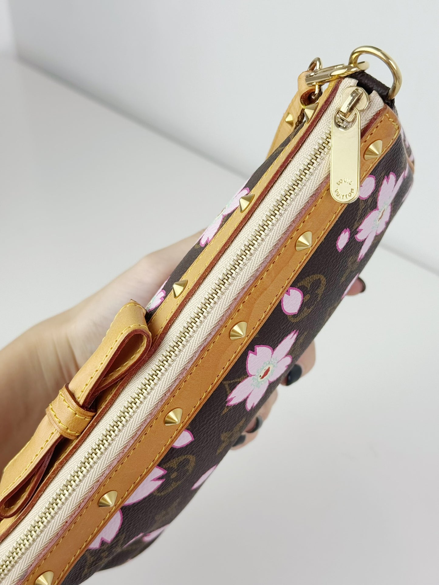Louis Vuitton Takashi Murakami Sakura Cherry Blossom Pochette Accessoires Shoulder Crossbody Bag