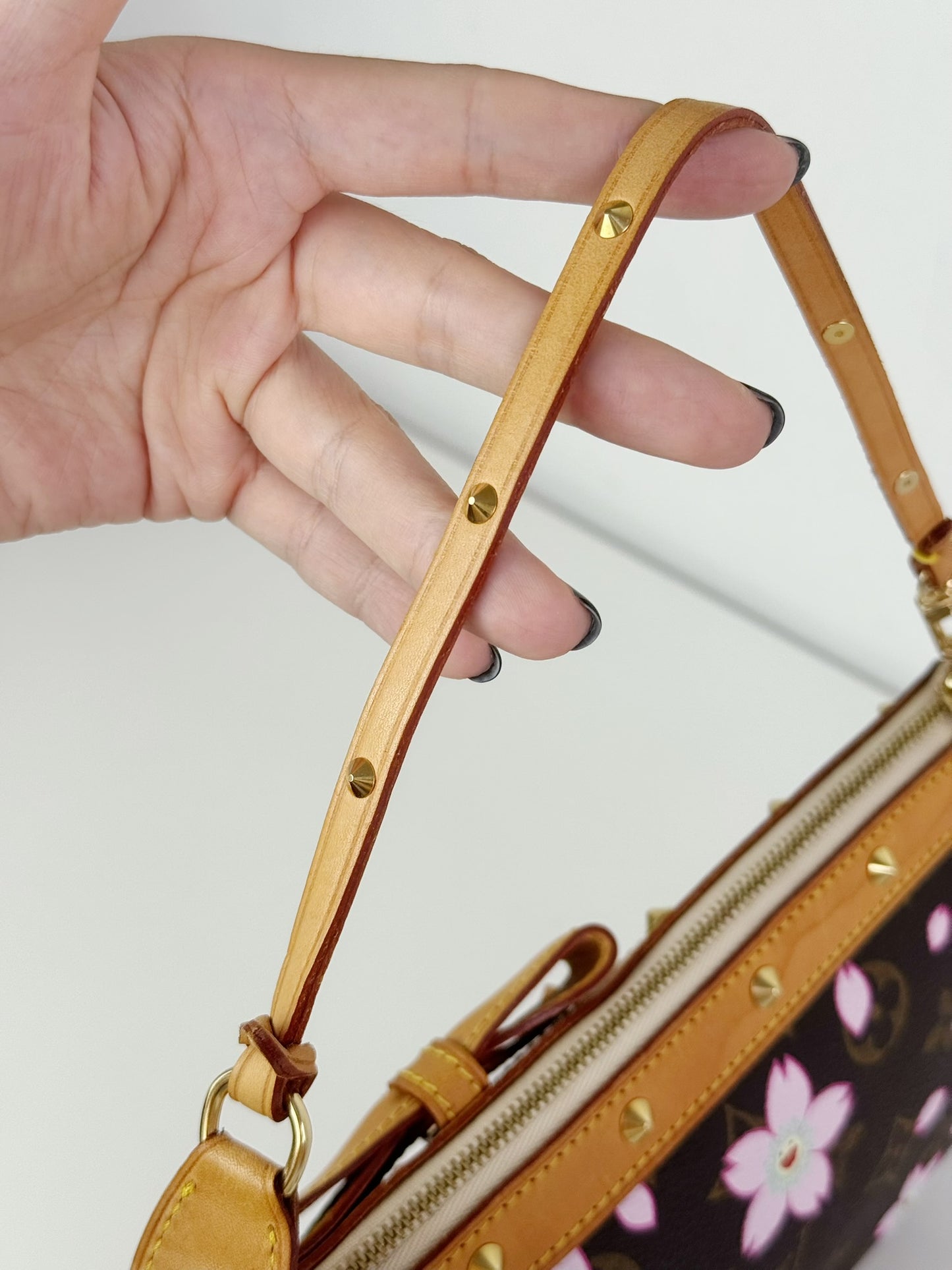 Louis Vuitton Takashi Murakami Sakura Cherry Blossom Pochette Accessoires Shoulder Crossbody Bag