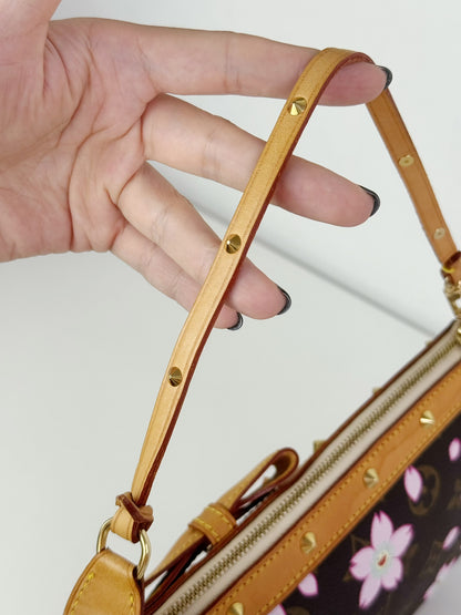 Louis Vuitton Takashi Murakami Sakura Cherry Blossom Pochette Accessoires Shoulder Crossbody Bag
