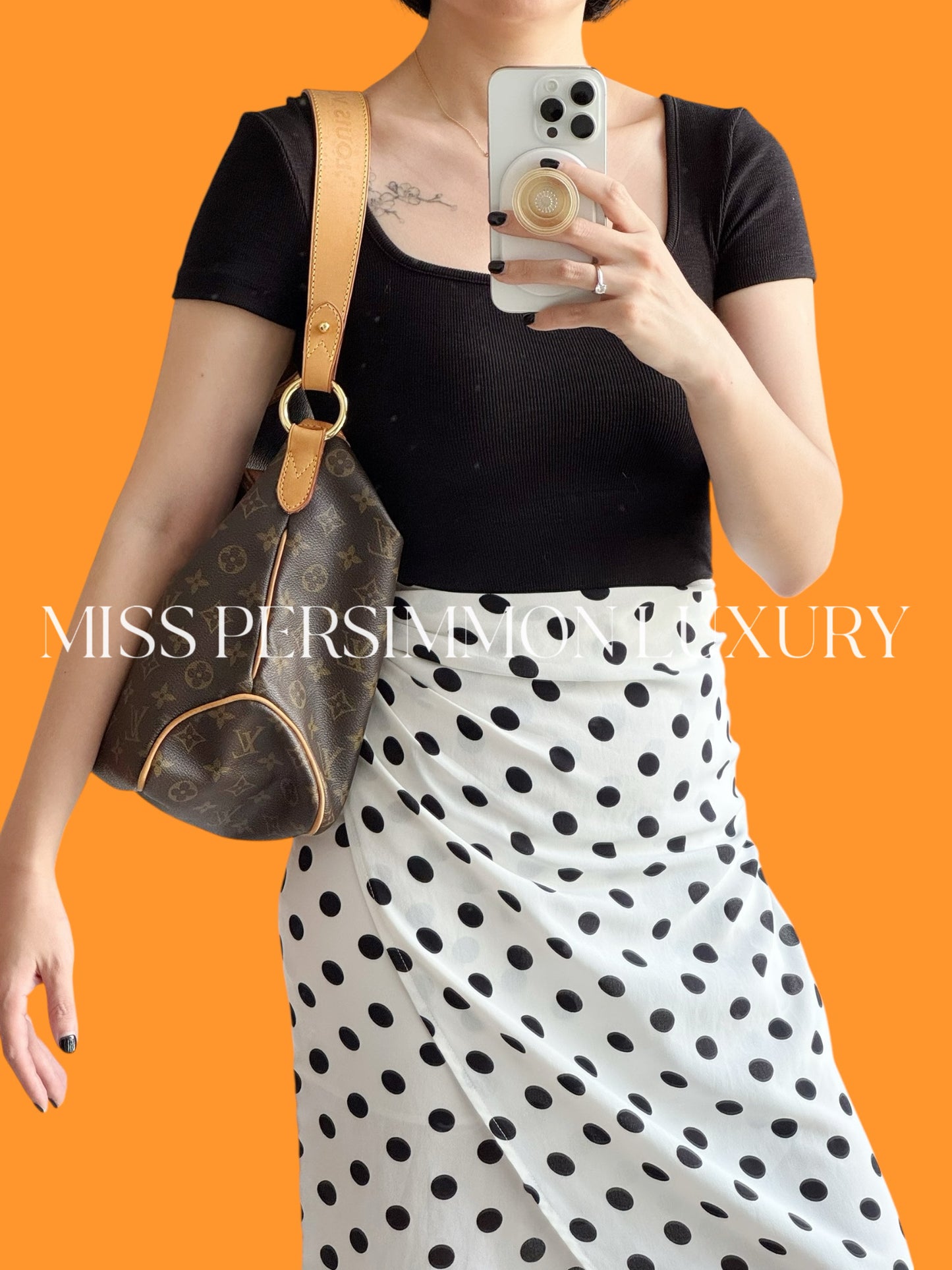 Louis Vuitton Vintage Delightful PM Tote Crossbody Bag