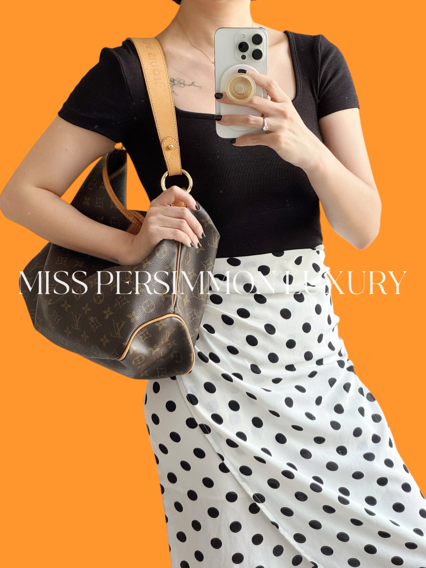 Louis Vuitton Vintage Delightful PM Tote Crossbody Bag