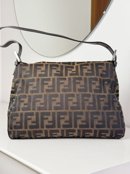 Fendi Vintage Zucca Mamma Baguette Shoulder Bag