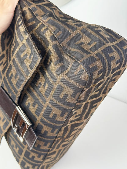 Fendi Vintage Zucca Mamma Baguette Shoulder Bag