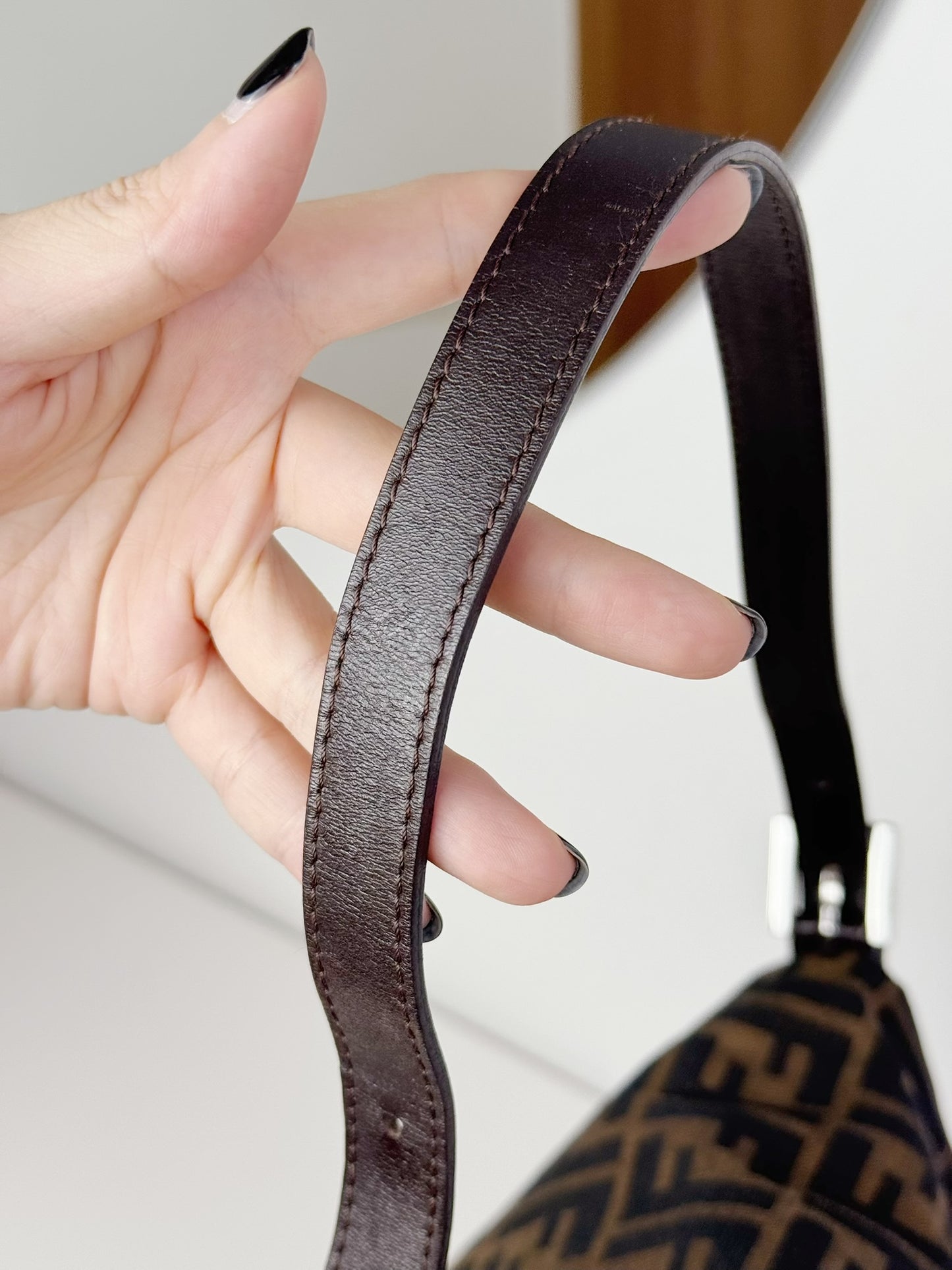 Fendi Vintage Zucca Mamma Baguette Shoulder Bag