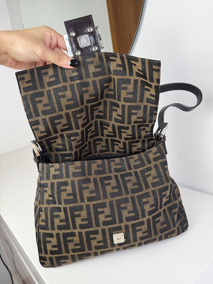 Fendi Vintage Zucca Mamma Baguette Shoulder Bag