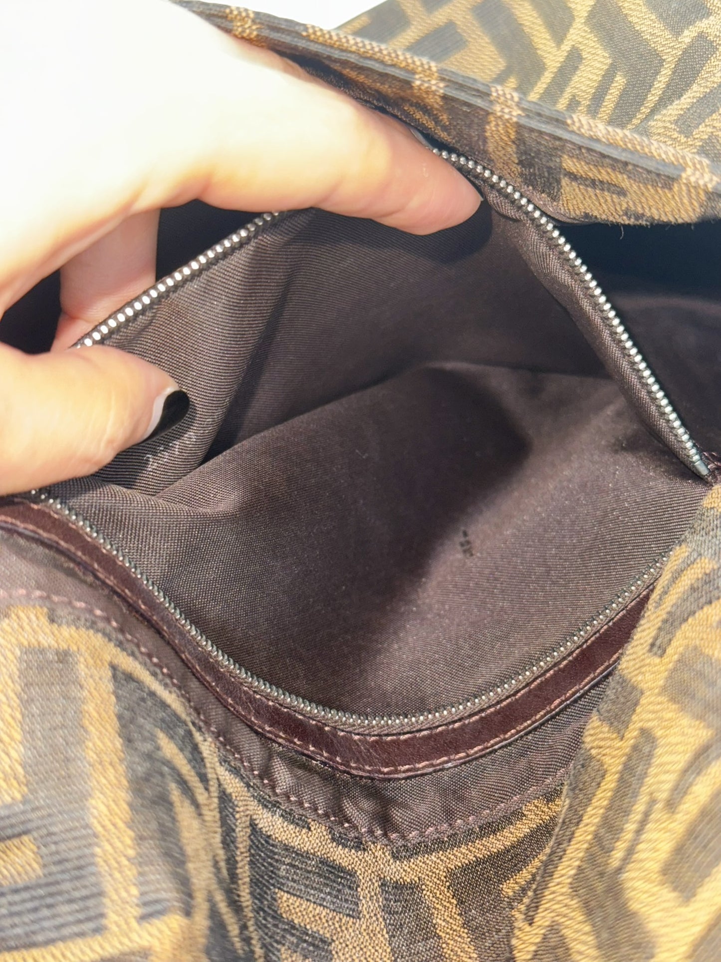 Fendi Vintage Zucca Mamma Baguette Shoulder Bag