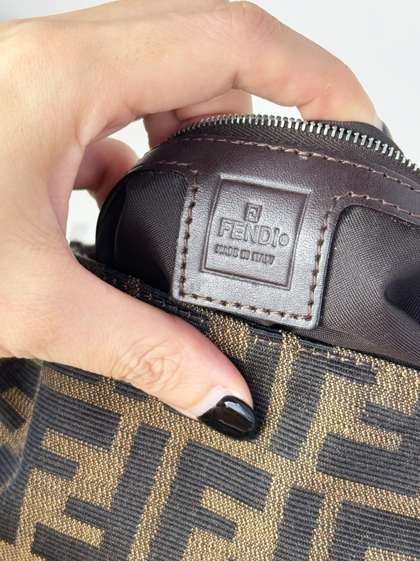 Fendi Vintage Zucca Mamma Baguette Shoulder Bag