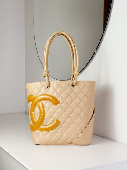 Chanel Vintage Cambon Shoulder Tote Bag