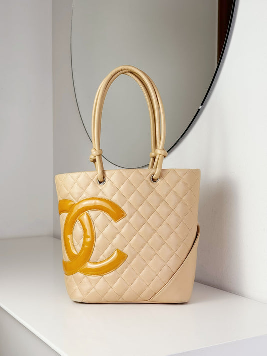 Chanel Vintage Cambon Shoulder Tote Bag