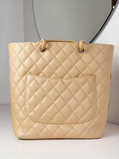 Chanel Vintage Cambon Shoulder Tote Bag