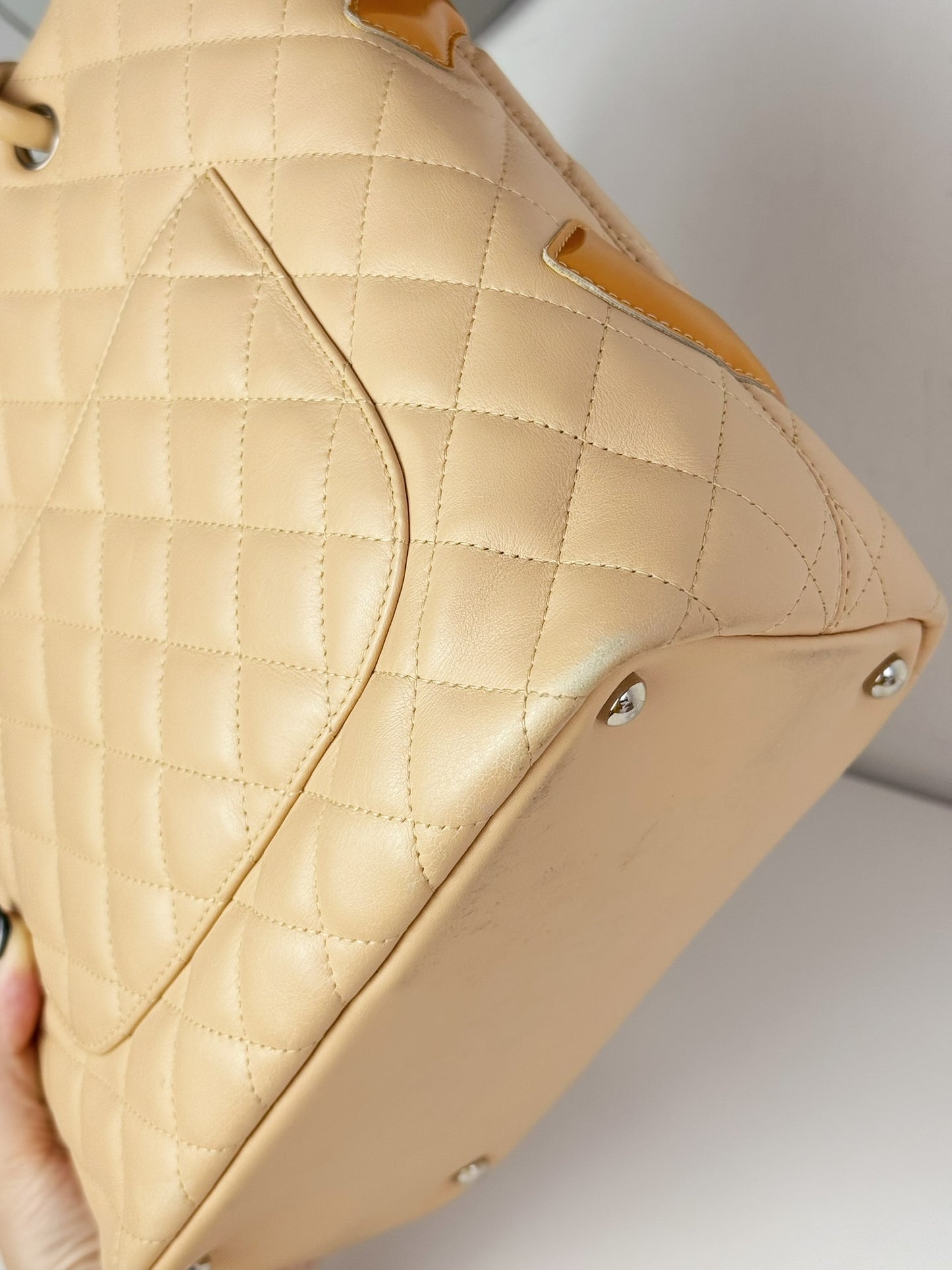 Chanel Vintage Cambon Shoulder Tote Bag