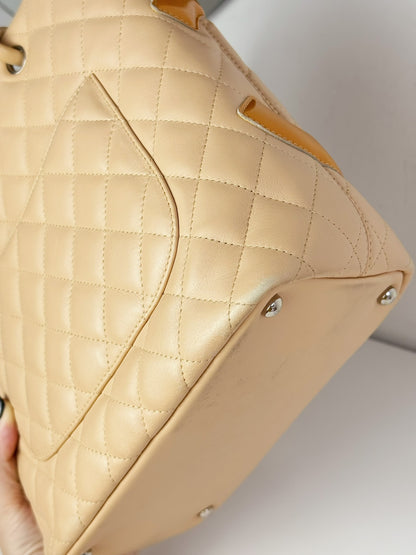 Chanel Vintage Cambon Shoulder Tote Bag