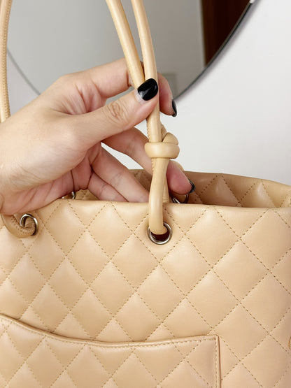 Chanel Vintage Cambon Shoulder Tote Bag