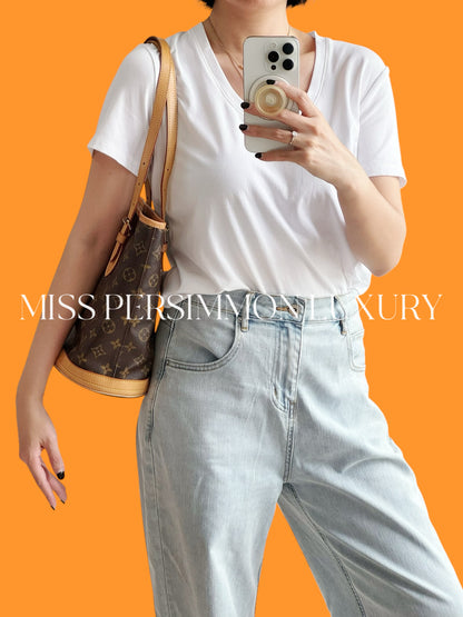 Louis Vuitton Vintage Marais Bucket Tote Shoulder Bag