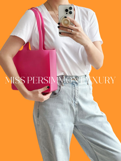 Chanel Vintage Pink Jelly Shoulder Tote Bag