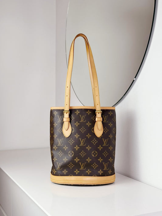 Louis Vuitton Vintage Marais Bucket Tote Shoulder Bag
