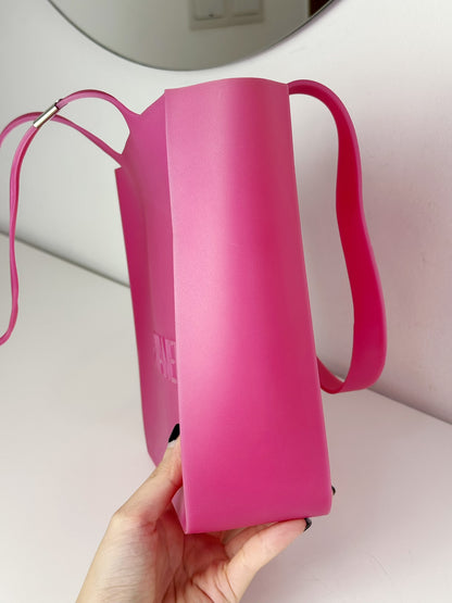 Chanel Vintage Pink Jelly Shoulder Tote Bag