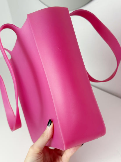Chanel Vintage Pink Jelly Shoulder Tote Bag