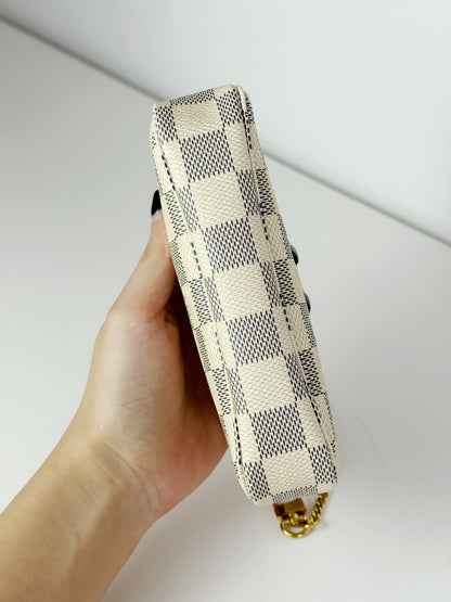 Louis Vuitton Vintage Azur Mini Pochette Accessoires Shoulder Crossbody Bag