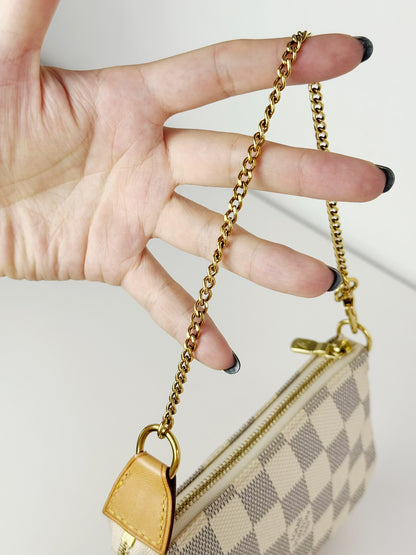 Louis Vuitton Vintage Azur Mini Pochette Accessoires Shoulder Crossbody Bag
