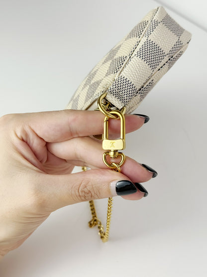 Louis Vuitton Vintage Azur Mini Pochette Accessoires Shoulder Crossbody Bag