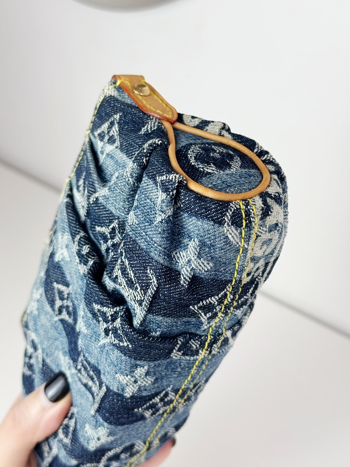 Louis Vuitton Limited Edtion Denim Raye Trousse Cosmetic Pouch