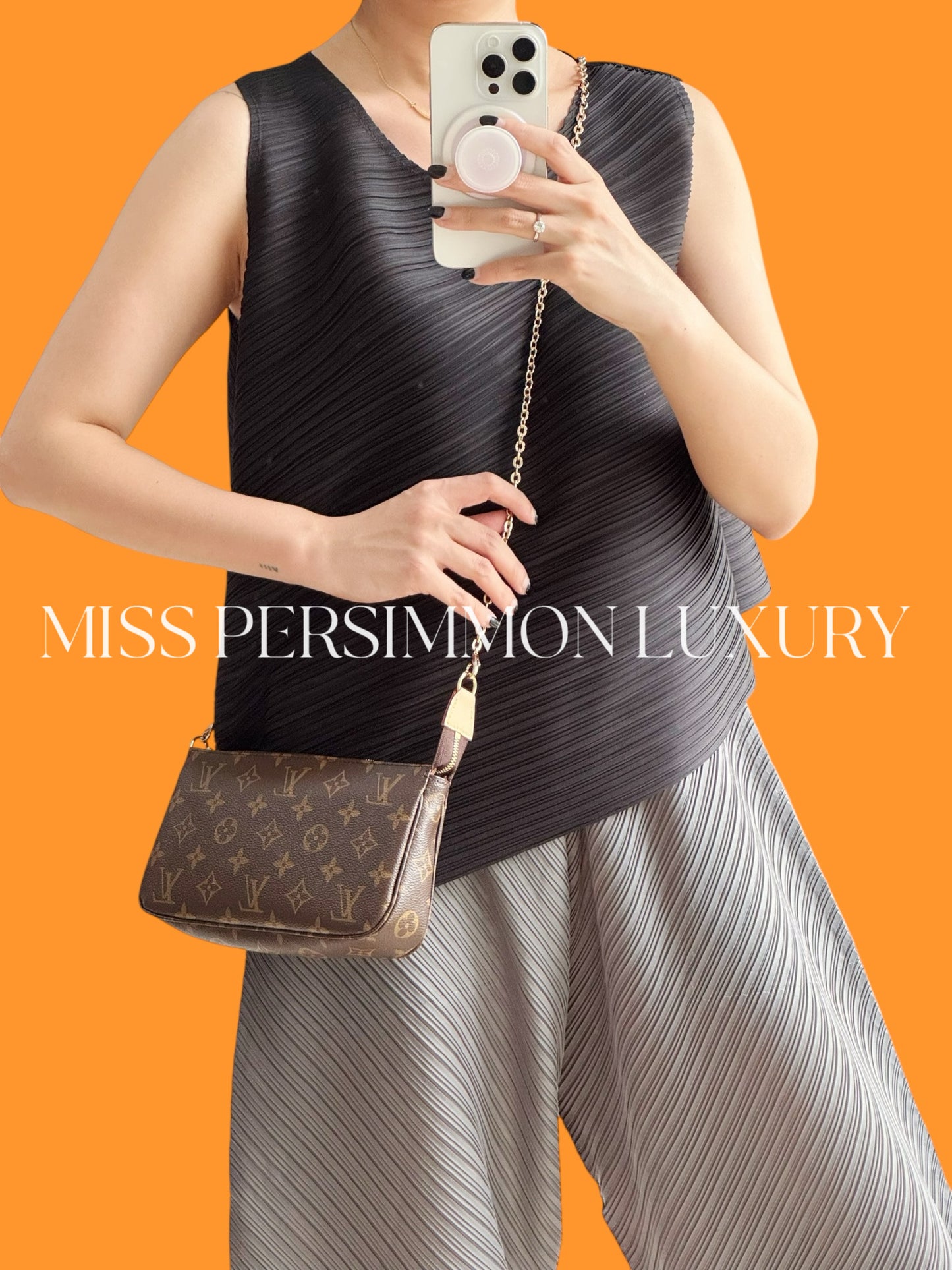 Louis Vuitton Pochette Accessoires Shoulder Crossbody Bag (RFID)